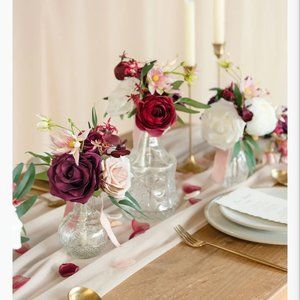 Mini Buquets Romantic Marsala